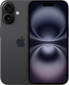 Apple iPhone 16, 128GB, Black - Unlocked (Renewed)