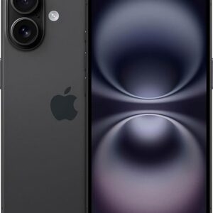 Apple iPhone 16, 128GB, Black - Unlocked (Renewed)