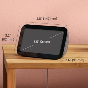 Amazon Echo Show 5 (newest model), Smart display, Designed for Alexa+, 2x the bass and clearer sound, Charcoal