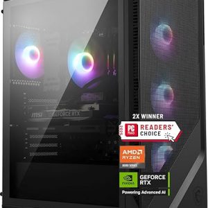 msi Codex Z2 Gaming Desktop: AMD R7-8700F, GeForce RTX 5070, 32GB DDR5, 2TB m.2 NVMe SSD, USB Type-C, VR-Ready, Windows 11 Home : A8NVP-436US