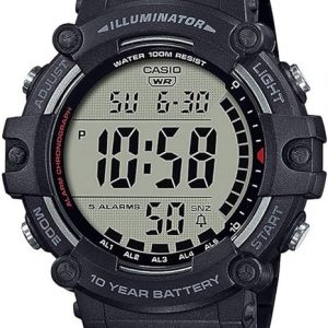 Casio Illuminator AE1500WH Series | 10-Year Battery | LED Backlight | 5-Alarms | 1/100 Sec Stopwatch | Men's Digital Watch (Copy)