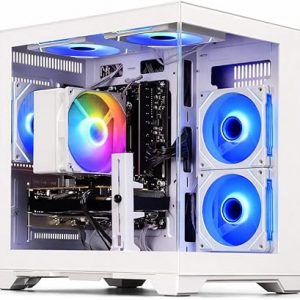 LXZ Gaming Desktop PC, Ryzen 5 5500,GeForce RTX 3050 6GB 16GB DDR4 RAM | 512GB NVMe SSD, DP HDMI DVI,Prebuilt Tower Computer for Gaming, Home and Office