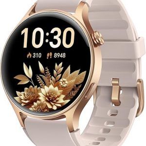 Smart Watch for Women, Answer/Make Call, 1.32'' AMOLED Ultra-Clear Screen | Fitness Tracker with Heart Rate/Sleep/SpO2 Monitor, Smartwatch for iPhone/Samsung/Android, 110+ Sport Modes, 3ATM Waterproof